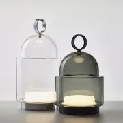 Lampa przenośna Dome Nomad 60 cm transparentna Brokis