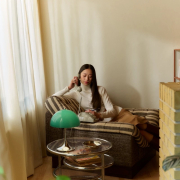 Lampa przenośna Panthella Originals 250 zielona Louis Poulsen