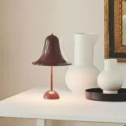 Lampa przenośna Pantop burgundowa Verpan