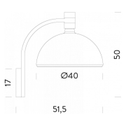 Lampa ścienna AS3C chromowana NEMO