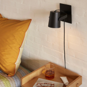Lampa ścienna Ardent czarna Hubsch