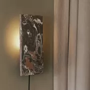 Lampa ścienna Argilla brązowy marmur Ferm Living
