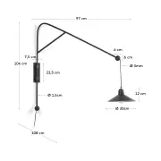 Lampa ścienna Eleazar kave home