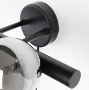 Lampa ścienna Monica szkło przydymione White Label Living