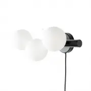 Lampa ścienna Monica szkło opalizowane White Label Living