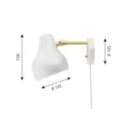 Lampa ścienna VL38 biała Louis Poulsen