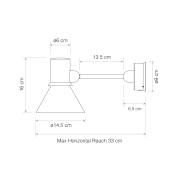 Lampa ścienna type 80 w2 pale putty Anglepoise