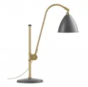 Lampa stołowa Bestlite BL1 stal mosiężna szara matowa Gubi