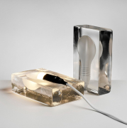 Lampa stołowa Block biały przewód Design House Stockholm