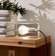 Lampa stołowa Block czarny przewód Design House Stockholm