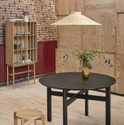 Lampa stołowa Chipper piaskowo-burgundowa HUbsch