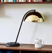 Lampa stołowa Cloche polerowany mosiądz Hay