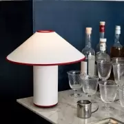 Lampa Stołowa Colette Atd6 Czerwona Lamówka Andtradition