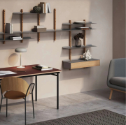 Lampa stołowa Emendo jasnoszara Please Wait to be Seated