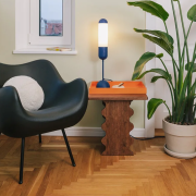 Lampa stołowa Funsui granatowa Ummo