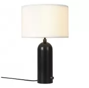Lampa stołowa Gravity 49 cm czerniona stal biała Gubi