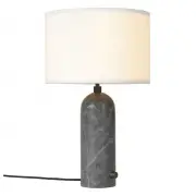 Lampa stołowa Gravity 49 cm szary marmur biały klosz Gubi