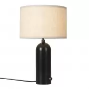 Lampa stołowa Gravity 49 cm czerniona stal canvas Gubi