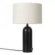 Lampa stołowa Gravity 49 cm czerniona stal canvas Gubi