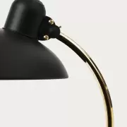 Lampa stołowa Kaiser Idell Luxus czarna matowa mosiądz Fritz Hansen