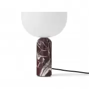 Lampa stołowa Kizu 35 cm ciemnoczerwony marmur New Works