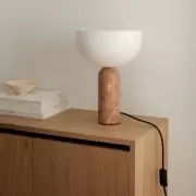 Lampa stołowa Kizu 35 cm rdzawy marmur New Works