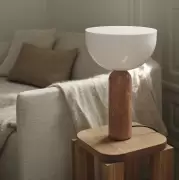 Lampa stołowa Kizu 45 cm rdzawy marmur New Works