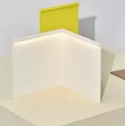 Lampa stołowa LBM Corner kremowa Hay