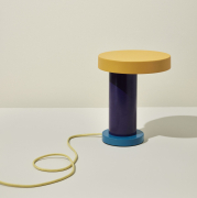 Lampa stołowa Magic fioletowo-żółta HUbsch