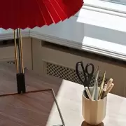 Lampa stołowa Matin mała jasna czerwień Hay