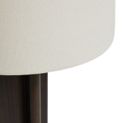 Lampa stołowa Niani drewno kauczukowe brązowe Kave home