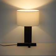 Lampa stołowa Niani drewno kauczukowe brązowe Kave home