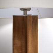 Lampa stołowa Niani drewno kauczukowe naturalne Kave home