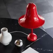 Lampa stołowa Pantop połysk czerwona Verpan