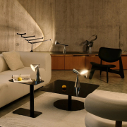 Lampa stołowa Pose Task Light srebrna Tom Dixon