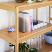 Lampa stołowa Sleek brązowo-jasnoszara Hubsch