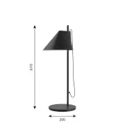 Lampa stołowa YUH czarna Louis Poulsen