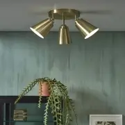 Lampa sufitowa Bremen trzyramienna złota Its about Romi