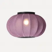 Lampa sufitowa Knit-Wit 45 cm oval burgundowa Made By Hand