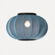 Lampa sufitowa Knit-Wit 45 cm oval niebieska Made By Hand