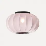 Lampa sufitowa Knit-Wit 45 cm oval różowa Made By Hand