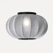 Lampa sufitowa Knit-Wit 45 cm oval srebrna Made By Hand