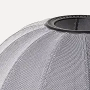 Lampa sufitowa Knit-Wit 45 cm oval srebrna Made By Hand