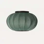 Lampa sufitowa Knit-Wit 45 cm oval zielona Made By Hand