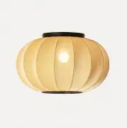 Lampa sufitowa Knit-Wit 45 cm oval żółta Made By Hand