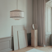Lampa wisząca Kite 65 cm biało-czarna New Works