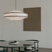 Lampa wisząca Kite 75 cm biało-czarna New Works