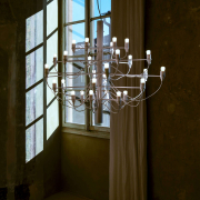 Lampa wisząca 2097/30 frosted bulbs chromowana Flos