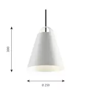Lampa wisząca Above 25 cm biała Louis Poulsen