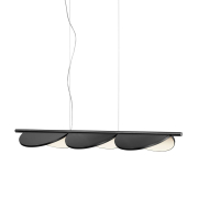 Lampa wisząca Almendra Linear S3 antracytowa Flos